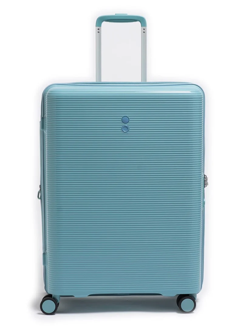 Echolac Forza 75cm Hardcase Expandable 4 Double Wheel Cabin Luggage Trolley Coastal Blue