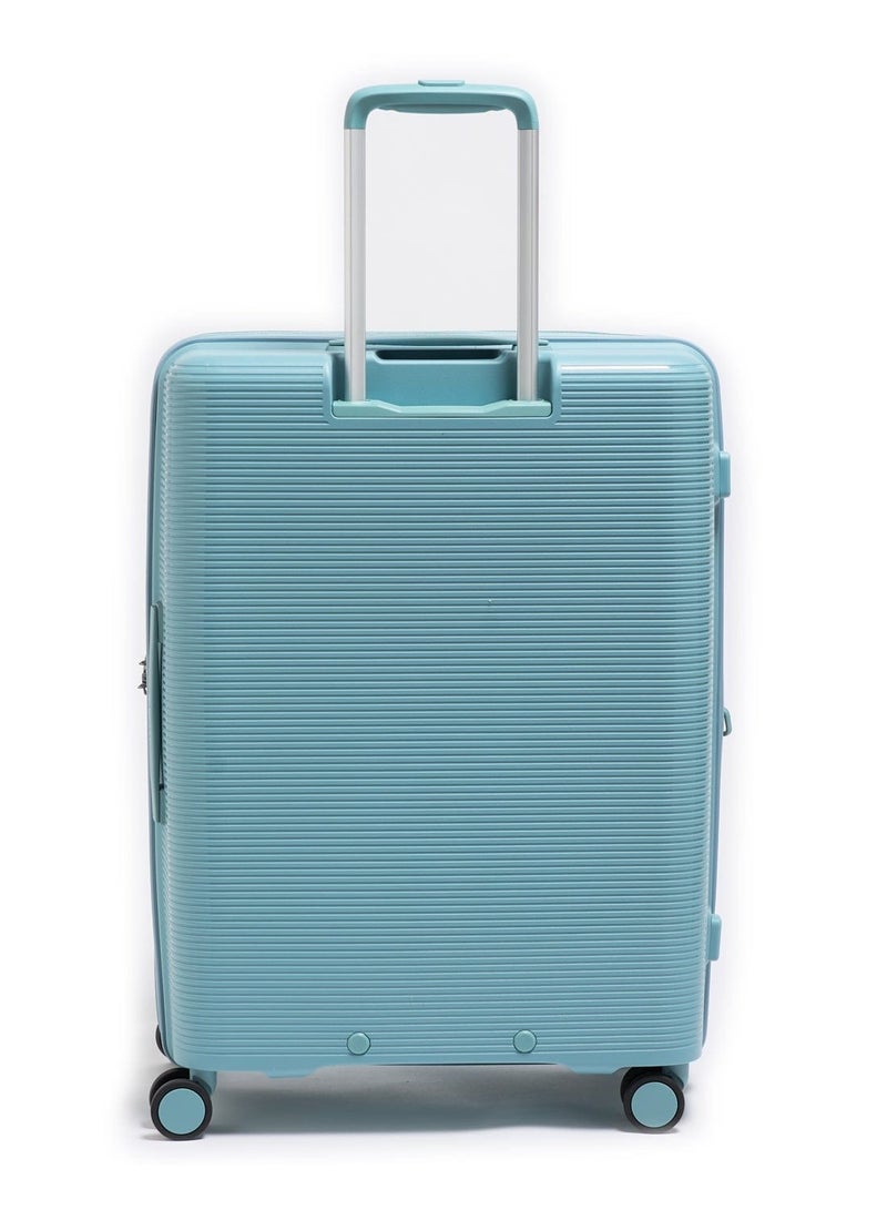 Echolac Forza 75cm Hardcase Expandable 4 Double Wheel Cabin Luggage Trolley Coastal Blue - Image 3