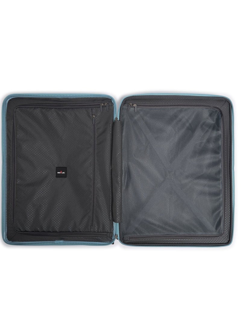Echolac Forza 75cm Hardcase Expandable 4 Double Wheel Cabin Luggage Trolley Coastal Blue - Image 5