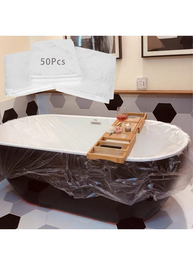 Kare 50 Pcs Disposable Bathtub Cover Liner Large Bathtub Liner Plastic Bag For Salon Household And Hotel Bath Tubs Bath Film Bag For Bath Tub 82 X 47 Inch - pzsku/Z29E8594F4C2AB84A5393Z/45/_/1696064881/e4e87a92-24cf-452a-8811-23c84706f37b