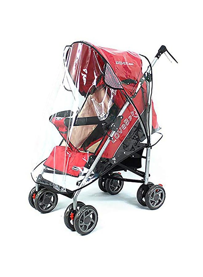 FASOTY Deluxe Stroller Weather Shield, Baby Rain Cover, Universal Size, Waterproof, Water Resistant, Windproof, See Thru, Ventilation, Clear, Plastic, Protection, Shade, Umbrella, Pram, Vinyl - Image 1
