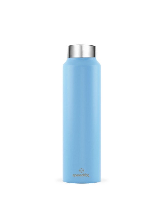 Speedex Stainless Steel Pastel Blue Water Bottle 1 Litre with Screw Cap | Combo of 6 | Pack of 6 | Set of 6 | Leak Proof & BPA Free | Fridge Friendly for School, Office, Gym | For Men, Women, Kids - Image 2