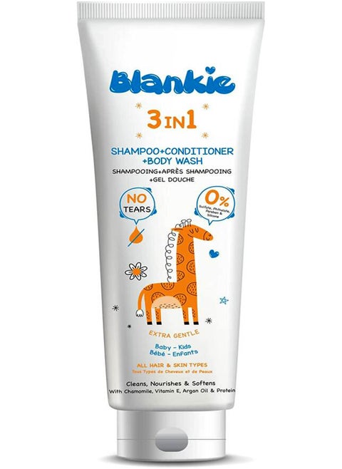 Blankie 3 In 1 Shampoo & Conditioner& Body Wash 200 Ml