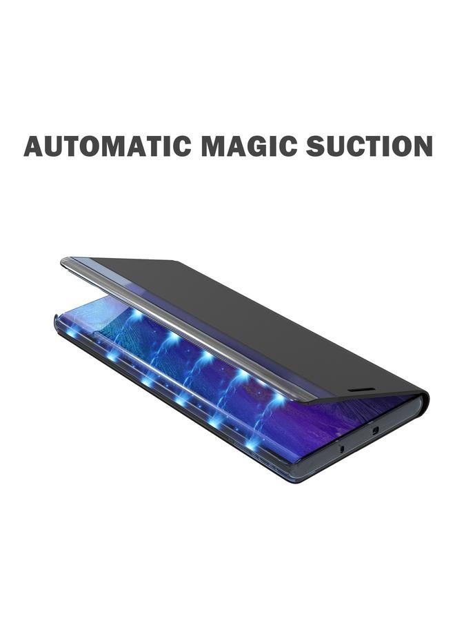 S-TOP Case For Samsung Galaxy A32 5G Plain Texture Cloth Attraction Flip Holder Leather Phone Case - Image 3