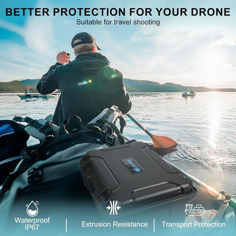Lekufee Waterproof Hard Carrying Case for DJI Neo Drone,RC 2/N3/N2,Goggles 3/2/Integra(NOT for N3),RC Motion 3/2, Accessories(Case Only) - Image 4