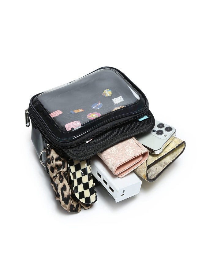 CHERRY SAUCE Ita Bag Backpack Crossbody Heart Shaped Purse JK Uniform Shoulder Bags for Anime Pins Display, 23-black - Image 5