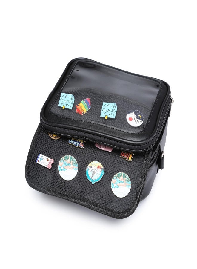 CHERRY SAUCE Ita Bag Backpack Crossbody Heart Shaped Purse JK Uniform Shoulder Bags for Anime Pins Display, 23-black - Image 4