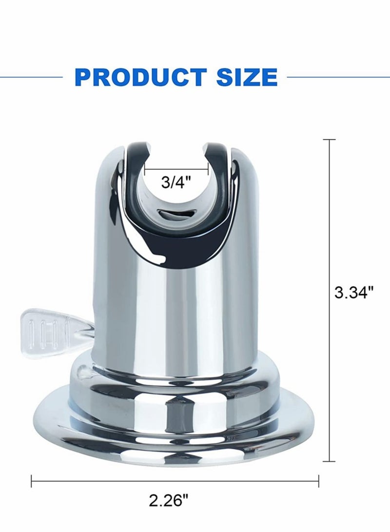 Luckam Bathroom Showers Holder, 15° Suction Cup Adjustable Shower Head Holder Removable Wall Mounted Handheld Shower Head Bracket for Home Bathroom Accessories, Suction Cup Style - Image 5