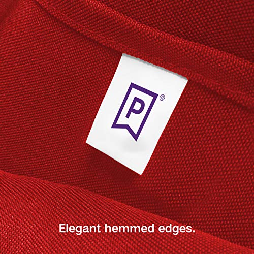 Gee Di Moda Rectangle Tablecloth - 90 x 156 Inch Red Table Cloth for 8 Foot Table with Floor-Length Drop - Heavy Duty Washable Fabric - 8 Ft Buffet Table, Holiday Party, Wedding & Baby Shower - Image 5
