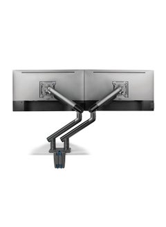 AFTERWORK AFTERWORK Snap Premium Dual Monitor Arm - Aluminum Spring-Assisted, USB Ports, Quick-Release VESA, 180° Rotation Stop, and Cable Management (Grey)  - Image 4