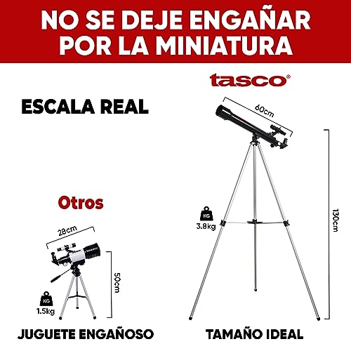 Tasco Spacestation 600 x 50mm Refractor Telescope Astronomy Telescope for Adults and Beginners Black - Image 3