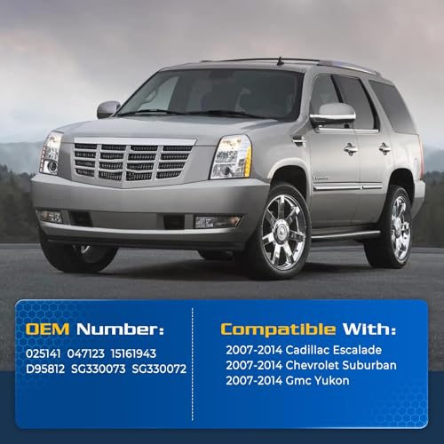 ARANA دعامات زجاج النافذة الخلفية ARANA لسيارات شيفروليه سوبربان/تاهو/GMC يوكون من 2007-2014، 6157 دعم استبدال نافذة خلفية، 2 قطعة (لا تناسب باب الرفع الخلفي) - Image 2