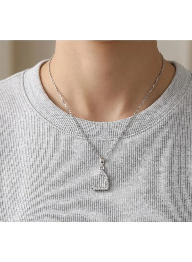 روفو Arabic Letter 'Daal' Necklace 18k Gold Plated