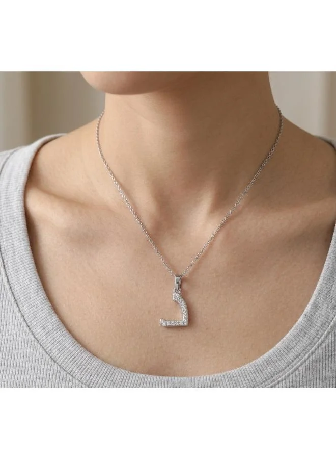 Rovaux  Arabic Letter 'Daal' Necklace 18k Gold Plated for Women | Best Price UAE
