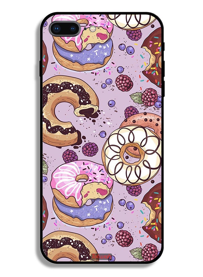 Tolwak Apple iPhone 7 Plus Protective Case Donuts Art - Image 2