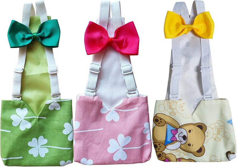 3 قطع من حفاضات الدجاج (مقاس M)، حفاضات للبط والإوز الحقيقية، مقاومة للماء وقابلة للتعديل، ملحقات للدجاج والطيور الداجنة - Image 1