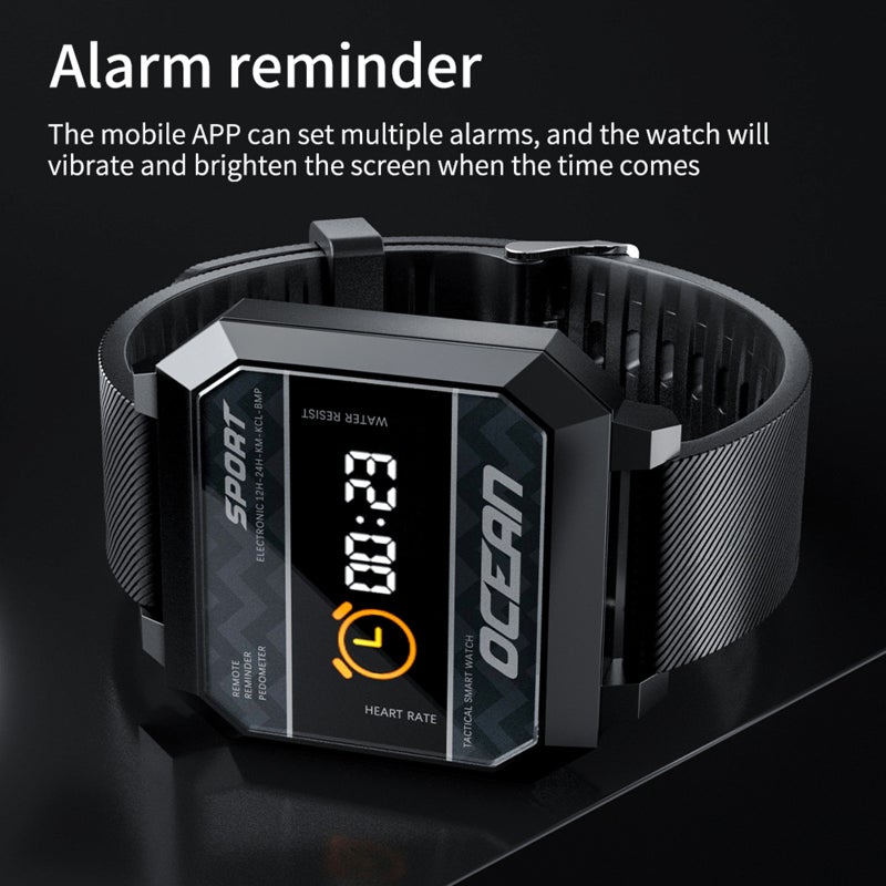 Smartwatch: Orange Life Waterproof Smart Watch - Heart Rate Blood Pressure Monitor Fitness Health Watch for Sport Enthusiasts Health-conscious Users - Image 5