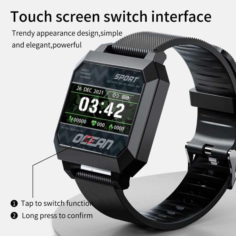 Smartwatch: Orange Life Waterproof Smart Watch - Heart Rate Blood Pressure Monitor Fitness Health Watch for Sport Enthusiasts Health-conscious Users - Image 2