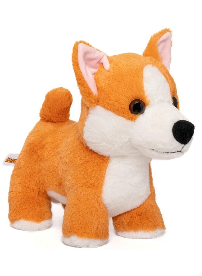 Mirada Brown Corgi Dog Soft Toy | Adorable Plush Animal Husky Dog for Kids | Soft and Huggable Stuffed Toy -25 cm - Image 1