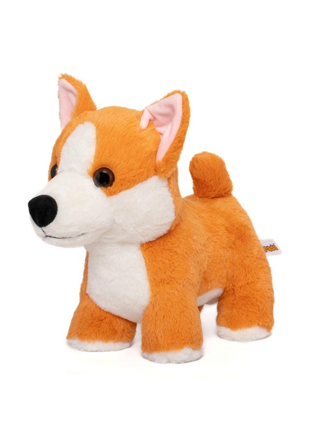 Mirada Brown Corgi Dog Soft Toy | Adorable Plush Animal Husky Dog for Kids | Soft and Huggable Stuffed Toy -25 cm - Image 4