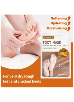 1 PC  Orange Exfoliating Foot Peel Mask For Dry Cracked Skin, Moisturizing Hydrating Your Dry Rough Cracked Skin, Soften Dead Skin - pzsku/Z29E92F6D2CDA4FC12EE7Z/45/_/1733309383/b0332d3f-5892-454f-b8cf-06fbd854fe14