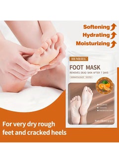 1 PC  Orange Exfoliating Foot Peel Mask For Dry Cracked Skin, Moisturizing Hydrating Your Dry Rough Cracked Skin, Soften Dead Skin - pzsku/Z29E92F6D2CDA4FC12EE7Z/45/_/1733309386/65ffad63-d5fa-4bbc-9360-fc28f2bda0f7