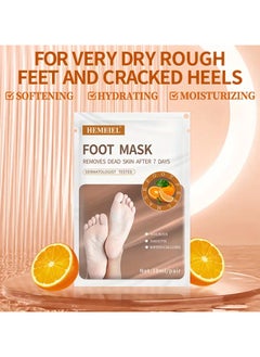 1 PC  Orange Exfoliating Foot Peel Mask For Dry Cracked Skin, Moisturizing Hydrating Your Dry Rough Cracked Skin, Soften Dead Skin - pzsku/Z29E92F6D2CDA4FC12EE7Z/45/_/1733309394/30a9551b-4508-43ed-9ead-55dd9a978db1