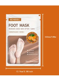 1 PC  Orange Exfoliating Foot Peel Mask For Dry Cracked Skin, Moisturizing Hydrating Your Dry Rough Cracked Skin, Soften Dead Skin - pzsku/Z29E92F6D2CDA4FC12EE7Z/45/_/1733309396/43bf3555-6bdb-4642-bfed-ed29f9344b49