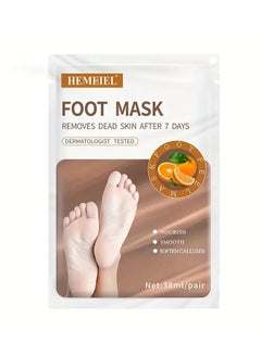 1 PC  Orange Exfoliating Foot Peel Mask For Dry Cracked Skin, Moisturizing Hydrating Your Dry Rough Cracked Skin, Soften Dead Skin - pzsku/Z29E92F6D2CDA4FC12EE7Z/45/_/1733309397/27226ded-8e8e-46e0-8a24-f56ecaba0236