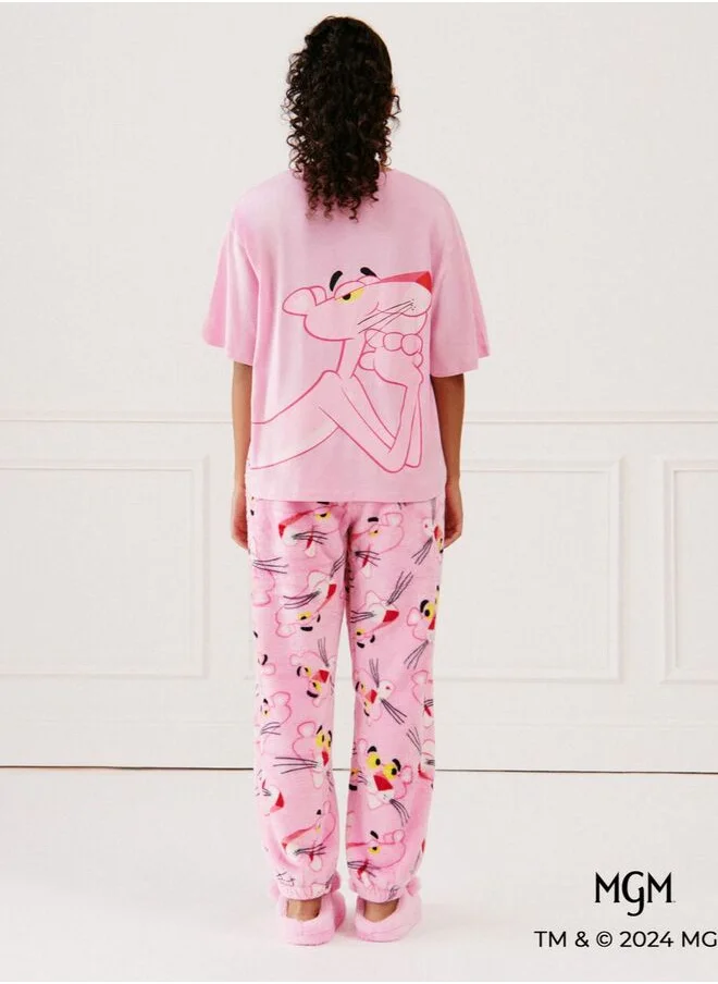 UNDIZ Pink panther jersey top