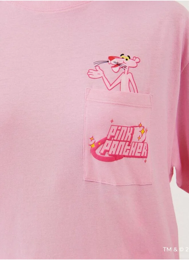 UNDIZ Pink panther jersey top