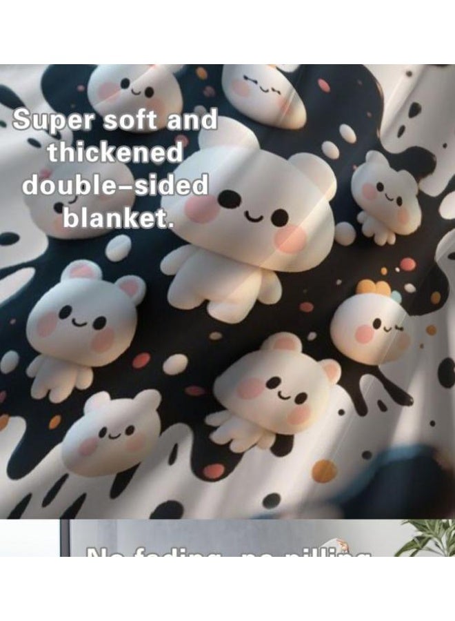 general Flannel thin blanket (warm and comfortable, suitable for sleep, gaming, dust removal and sandproof) 150cm*200cm - 13 - Image 4