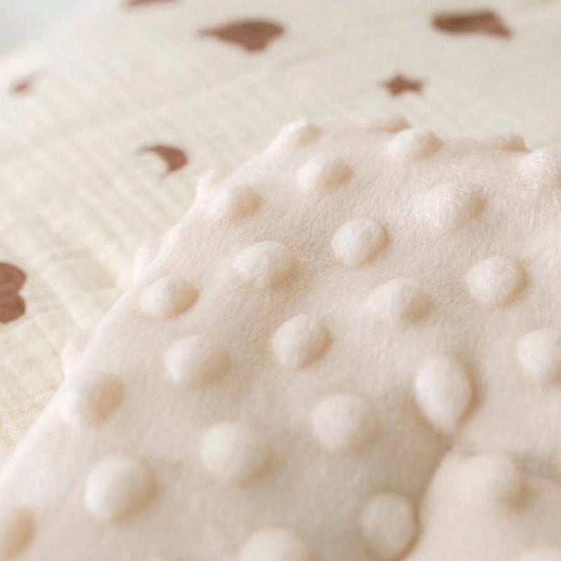 Multi-purpose Blanket Bear Biscuit Kids Seat Cushion Animal Cartoon Print Reversible Soft Breathable Polyester Car Seat Pillow Universal Fit for Most Cars - Image 4