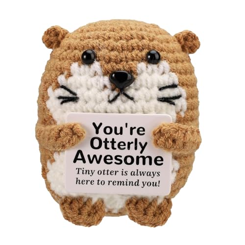 squishy Crochet Toys, Soft Crochet Dolls for Girls, Soft Toys Handmade Gifts with Message for Women Men Friends Coworkers Birthday Christmas Gift Home Decor - Image 1