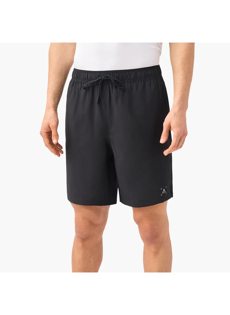 ADOT Solid Shorts with Drawstring Closure and Pockets