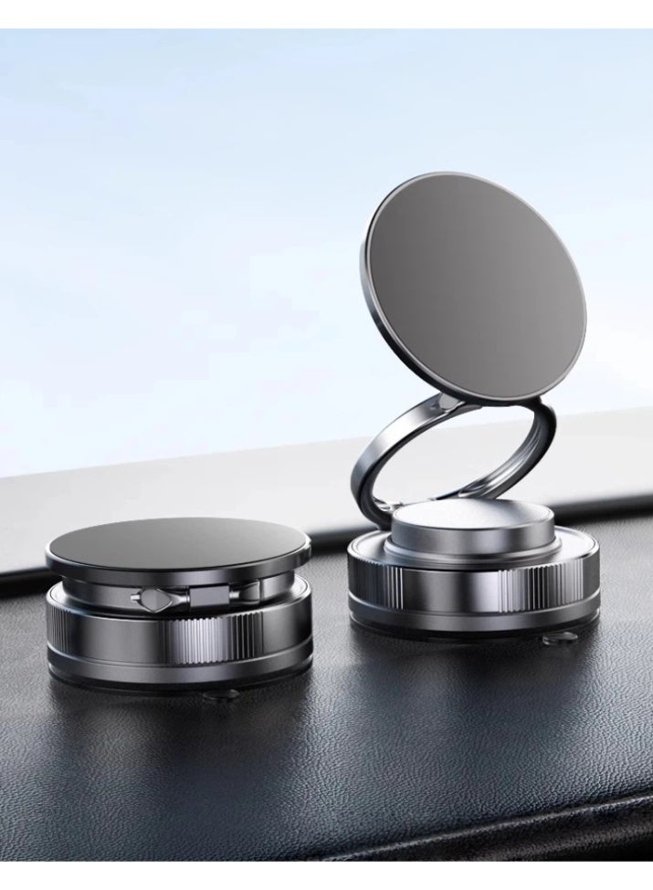 Magnetic Car Phone Holder with Vacuum Suction, 360 Rotating Foldable Car Phone Mount with Magnet, Car Phone Stand Suction with Magnetic Magnet, Flexible Adjustable Phone Mount for All Smartphones MagSafe - Image 1