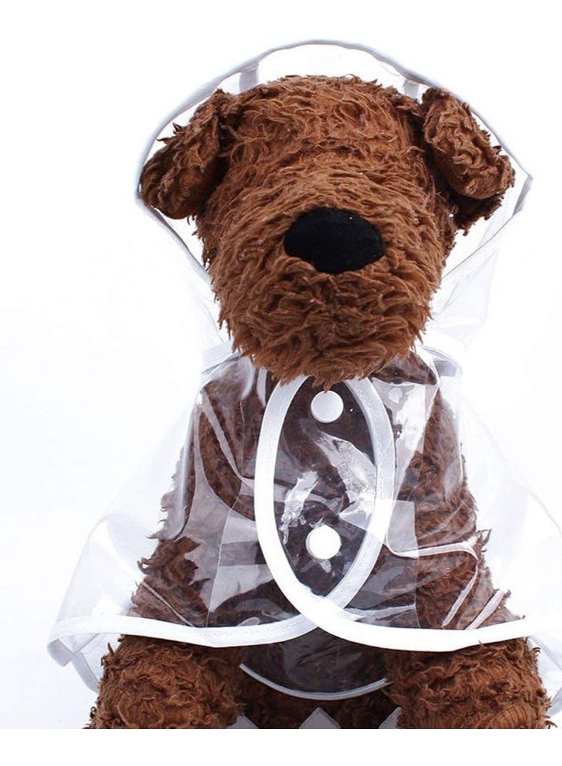 Waterproof Pet Raincoat for Small Dogs Transparent Design Lightweight Poncho Jacket for Teddy Poodle Bichon and More - Image 2