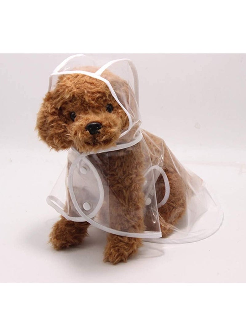 Waterproof Pet Raincoat for Small Dogs Transparent Design Lightweight Poncho Jacket for Teddy Poodle Bichon and More - Image 3