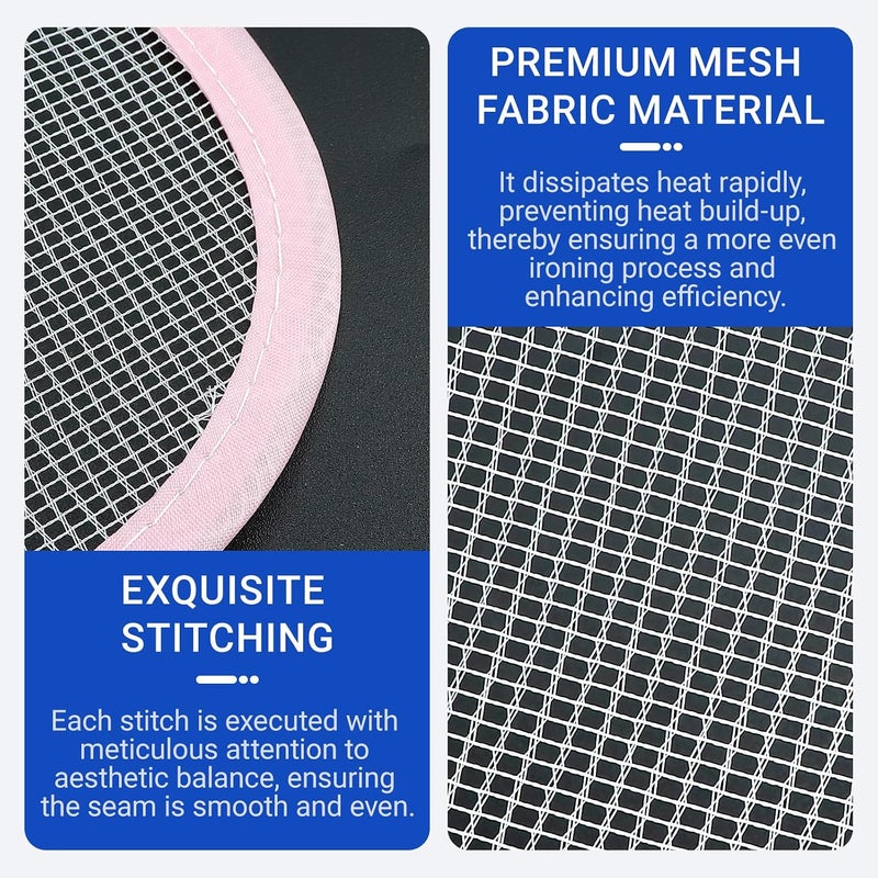 EMYVSVO 3pcs Mesh Cloth Ironing Pad Ironing Fabric Protector Tool Heat Resistant Pressing Clothes for Sewing and Ironings Fabric Protector Insulation Pad (Purple) - Image 3