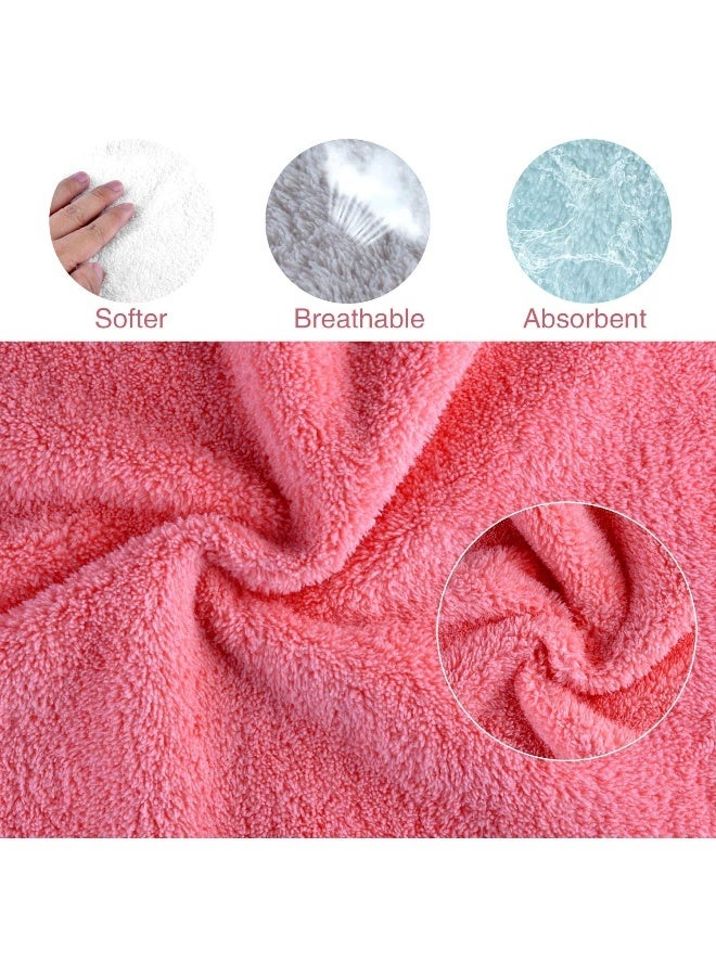 Kyapoo Baby Washcloths 12 Pack 12x12 Inches Microfiber Coral Fleece Extra Absorbent and Soft for Newborns, Infants and Toddlers - Image 3