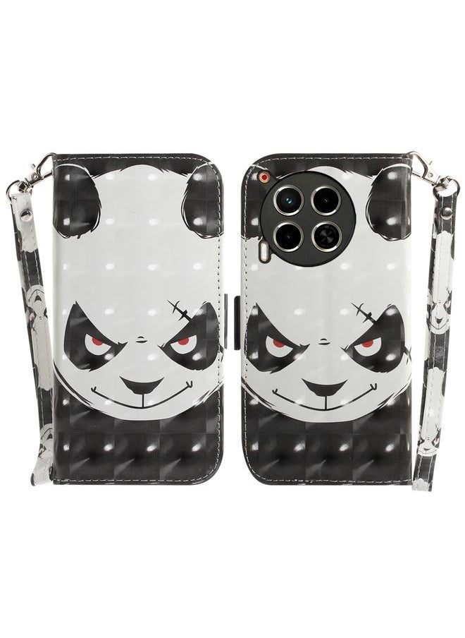 For Tecno Camon 30 5G /  30 4G CL6 CL7 3D Colored Horizontal Flip Leather Phone Case(Angry Bear)