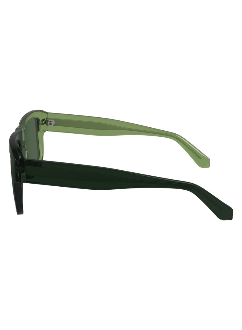 Calvin Klein Jeans FULL RIM ACETATE MODIFIED RECTANGLE CALVIN KLEIN JEANS SUN CKJ24607S  5517 (305) GREEN TO DARK GREEN - Image 4