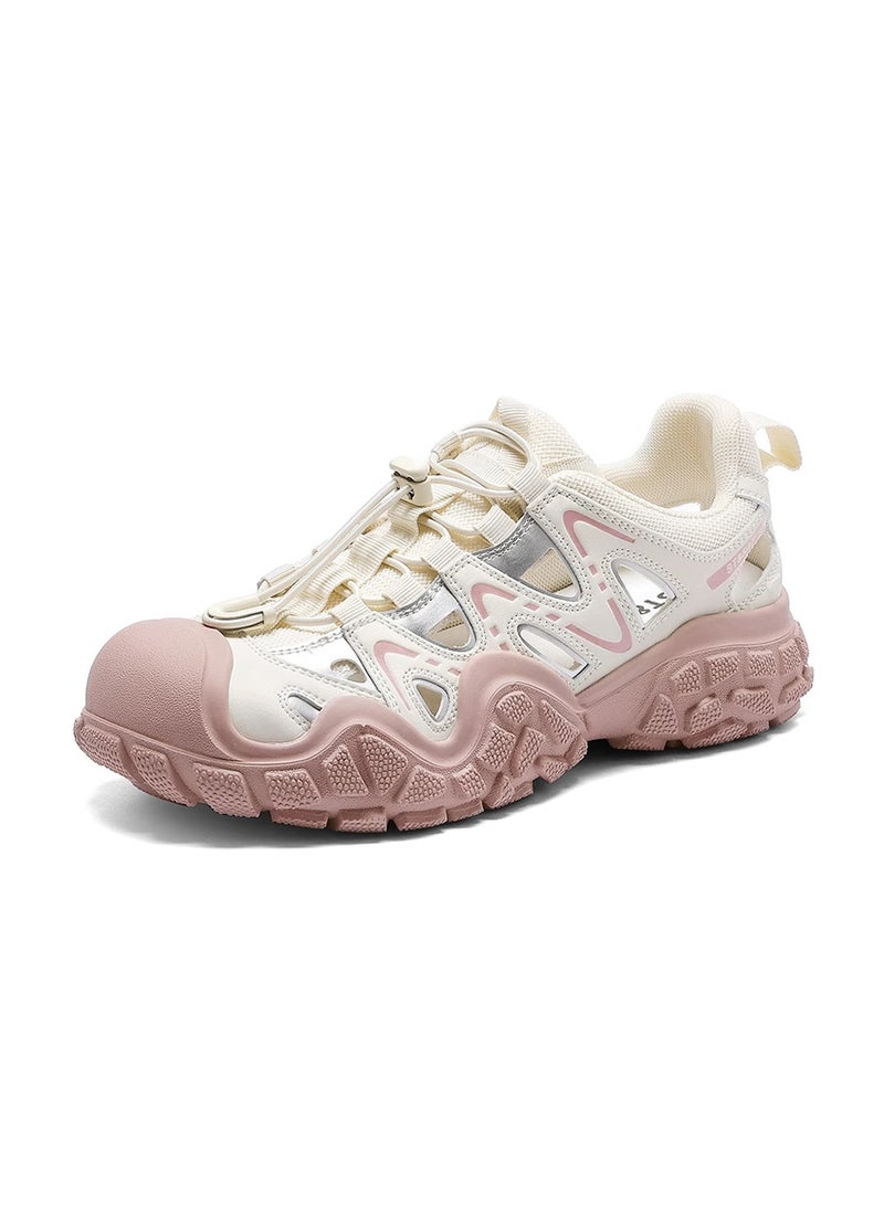 ETG Women Sandals Hiking Closed Toe Leather Waterproof Summer Athletic Comfort Outdoor Shoes - Image 2