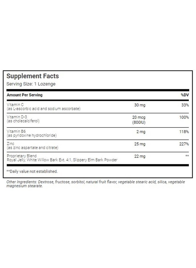 Wonder Laboratories Zinc Lozenges with Vitamin C - Fruit Flavored, Healthy Immune Support Lozenges with 25mg of Zinc Supplement Per Lozenge + 30mg of Vitamin C - 100 Lozenges - Image 3