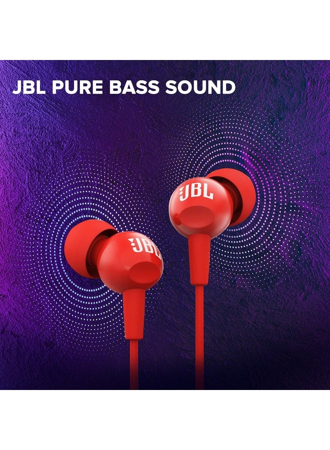 JBL Renewed - In Ear Headphones for Everyone Red red - Image 3