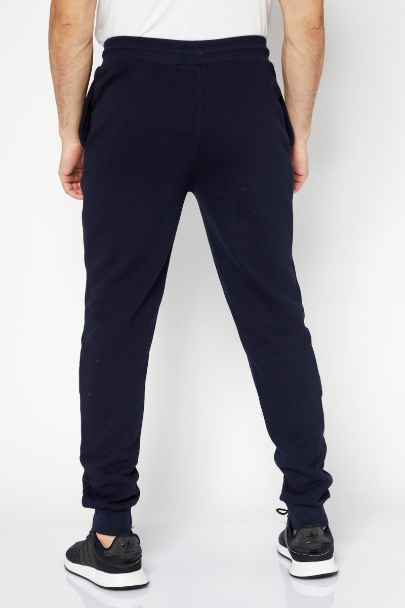 CROSSHATCH سروال رياضي للرجال 2 قطعة مع شعار العلامة التجارية، لون كحلي - Image 5