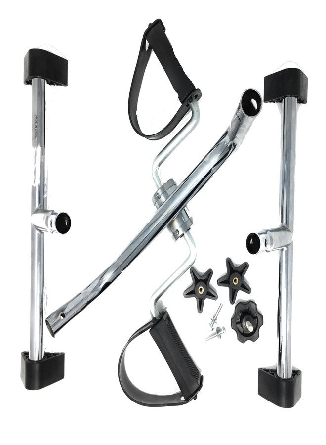 PCP Pedal Exerciser Senior Rehab Arm or Leg Conditioning, Chrome - Image 2