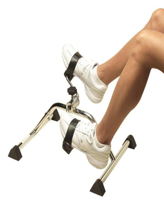 PCP Pedal Exerciser Senior Rehab Arm or Leg Conditioning, Chrome - Image 1