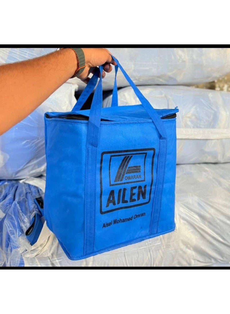 ايلينا حقيبة غداء حرارية مبطنة للحفاظ على الحرارة أزرقحقيبة غداء  حقيبة حرارية  شنطة غداء حرارية  حقيبة حفظ الحرارة  شنطة طعام مبطنة  شنطة وجبات للمدرسة  شنطة غداء عازلة  حقيبة طعام حرارية  حقيبة غداء مبطنة  شنطة طعام للرحلات  شنطة لون أزرق  حقيبة غداء حرارية مدرسية  شنطة حفظ الطعام باردة وساخنة  حقيبة غذاء للرجال / النساء / الأطفال  حقيبة طعام مقاومة للتسرب - Image 1