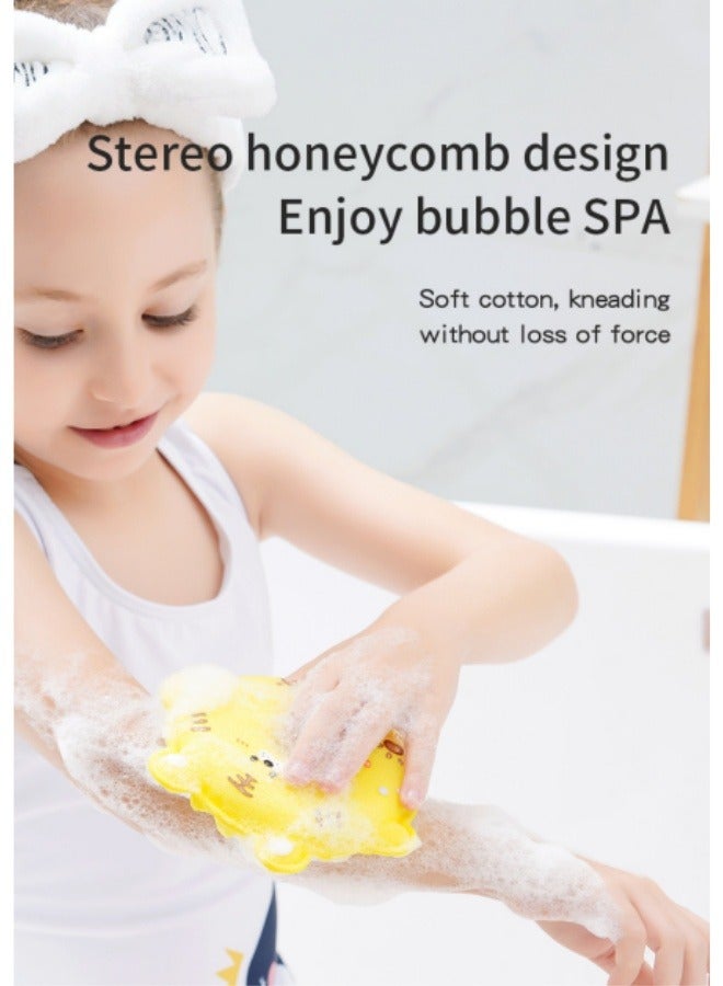 Cartoon Suction Cup Bath Sponge Children's Bath Towel Baby Bath Sponge - Image 5